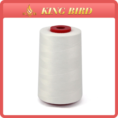 2 el hilo hecho girar de costura industrial del poliéster 5000Yds 40S blanquea blanco